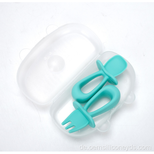 BPA-freier Anti-Choke-Trainingslöffel und Gabel